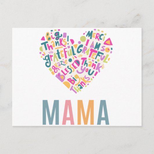 Fijne Moederdag Briefkaart (Voorkant)