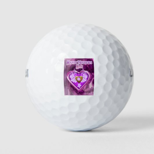 Fijne Moederdag Cadeau Golfballen (Voorkant)