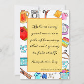 Fijne Moederdag Cadeau Grappige Citaten Wasmachine Feestdagenkaart (Voorkant)