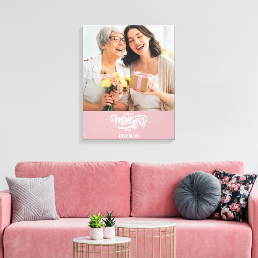 Fijne Moederdag Canvas Afdruk (Insitu (Woonkamer))