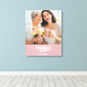 Fijne Moederdag Canvas Afdruk (Insitu (Houten vloer))