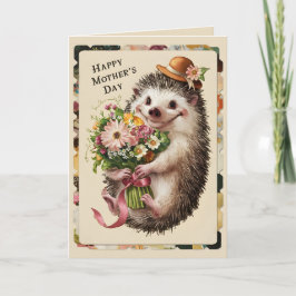 Fijne Moederdag Cute egel Kaart