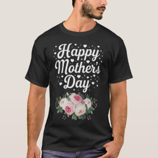 Fijne Moederdag Cute Floral Moeder Oma Echtgenote T-shirt