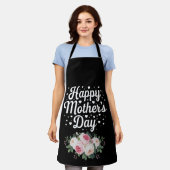 Fijne Moederdag Cute Floral Moeder Oma Vrouw Schort (Gedragen)