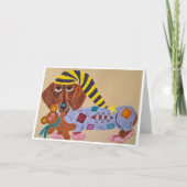 Fijne Moederdag! Dachshund in pyjama Kaart (Voorkant)