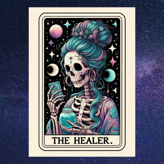 Fijne Moederdag De Genezer Tarot Skelet Kaart