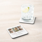 Fijne Moederdag | Elegante moderne fotocollage Bier Onderzetter (Rechterzijde)