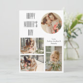 Fijne Moederdag | Elegante moderne fotocollage Feestdagenkaart (Staand voorkant)