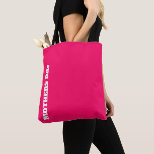 Fijne Moederdag elegante witte script aangepast Tote Bag