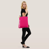 Fijne Moederdag elegante witte script aangepast Tote Bag (Op model)