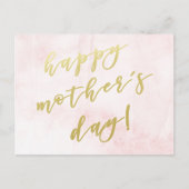 Fijne Moederdag | Faux Gold-script Briefkaart (Voorkant)