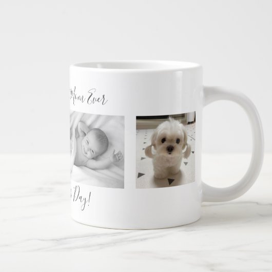 Fijne Moederdag Fotocollage Grote Koffiekop (Rechts)