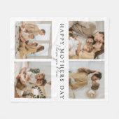 Fijne Moederdag Fotodeken – Ik hou van je, mama Fleece Deken (Voorkant (Horizontaal))