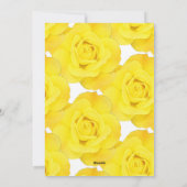 Fijne Moederdag Gele Bloemen Aangepaste Tekst Feestdagenkaart (Achterkant)