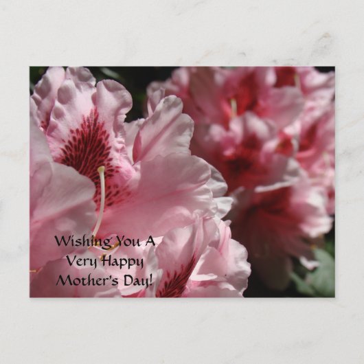Fijne Moederdag gewenst! briefkaarten (Voorkant)
