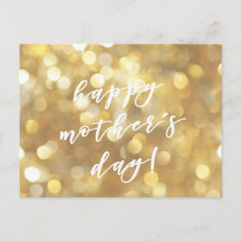 Fijne Moederdag! Glamoureus Goud Sparkles Briefkaart