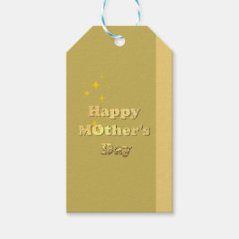 Fijne moederdag. Goud eenvoudige script kalligrafi Cadeaulabel
