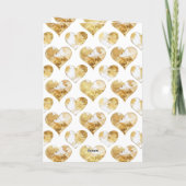 Fijne Moederdag Gouden Bloem Kaart (Achterkant)