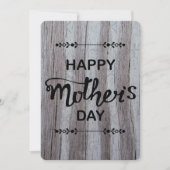 Fijne Moederdag Grijs Schuur Hout 2025 Feestdagenkaart (Voorkant)