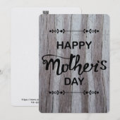 Fijne Moederdag Grijze Schuur Hout 2025 Feestdagenkaart (Voorkant / Achterkant)