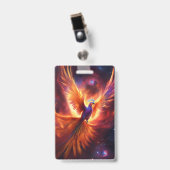 "Fijne Moederdag": Hemelse Fenix Badge (Voorzijde met clip)