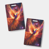 "Fijne Moederdag": Hemelse Fenix Badge (Voor- en achterkant)