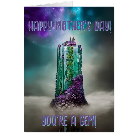 Fijne Moederdag Je bent een Gem! Edelsteen Univers (Voorkant)