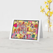 Fijne Moederdag! Kaart (Gele Bloem)