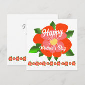 Fijne Moederdag kaart (Voorkant / Achterkant)