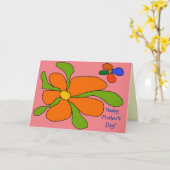 Fijne Moederdag Kaart! Kaart (Gele Bloem)