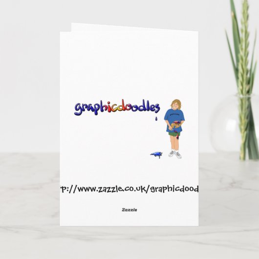 Fijne Moederdag kaart. Kaart (Achterkant)