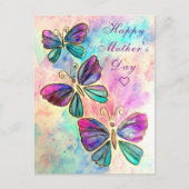 Fijne Moederdag kaart met Butterflies (Voorkant)