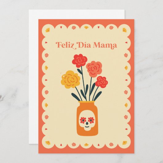 Fijne Moederdag kaart | Moederdag Kaart (Voorkant / Achterkant)