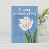 Fijne Moederdag Kaart, tulp, bloem, Feestdagenkaart (Staand voorkant)