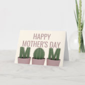 Fijne Moederdag Kaart voor cactus liefhebbers (Voorkant)