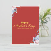 “Fijne Moederdag kaart voor mama | Schattig & Eleg (Staand voorkant)