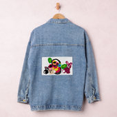 Fijne moederdag konijnen en haas denim jacket (Hangar)
