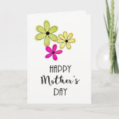 Fijne Moederdag leeg in Wenskaart Kaart (Voorkant)