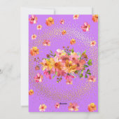 Fijne Moederdag Lente Bloemen Feestdagenkaart (Achterkant)