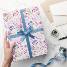 Fijne Moederdag leuke waterverf heldere bloem Cadeaupapier