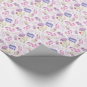 Fijne Moederdag leuke waterverf heldere bloem Cadeaupapier (Hoek)