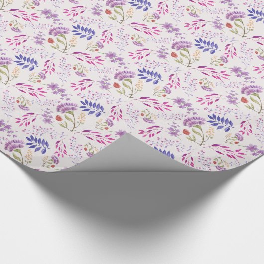 Fijne Moederdag leuke waterverf heldere bloem Cadeaupapier (Hoek)