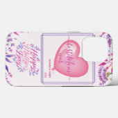 Fijne Moederdag leuke waterverf heldere bloem Case-Mate iPhone Case (Achterkant (horizontaal))