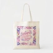 Fijne Moederdag leuke waterverf heldere bloem Tote Bag (Voorkant)