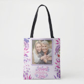 Fijne Moederdag leuke waterverf heldere bloem Tote Bag (Voorkant)