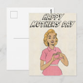 Fijne Moederdag Love Briefkaart (Voorkant / Achterkant)
