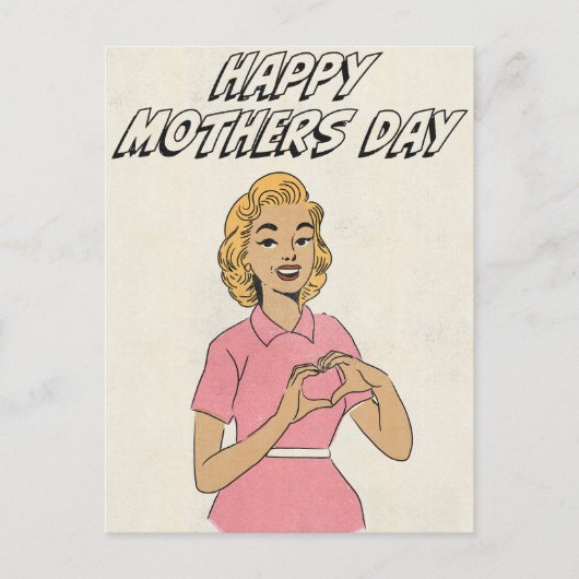 Fijne Moederdag Love Briefkaart (Voorkant)