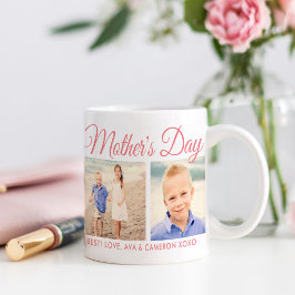 Fijne Moederdag Ma Script Roze Foto Koffiemok