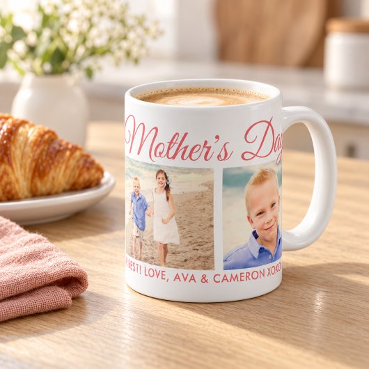 Fijne Moederdag Ma Script Roze Foto Koffiemok