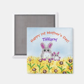 Fijne moederdag magneet (Voorkant / Achterkant)